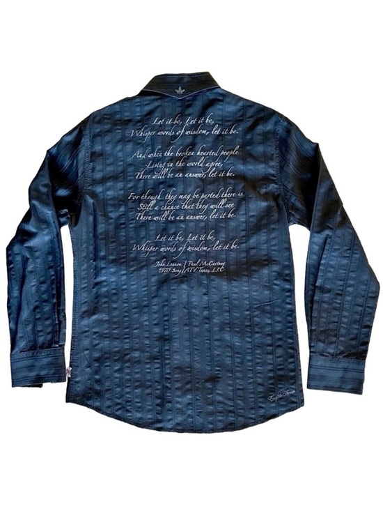 English Laundry Other - English Laundry Beatles Let It Be Lyrics Shirt Black S